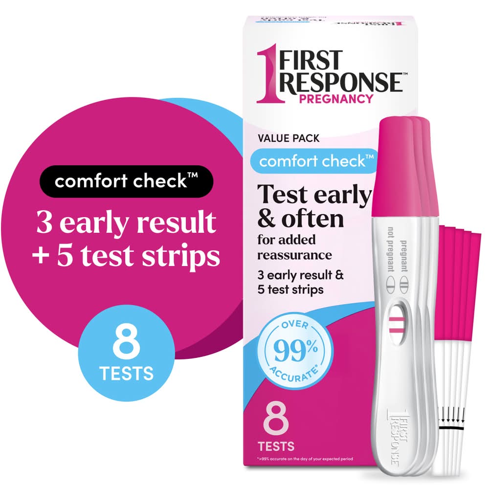 First Response Comfort Check Pregnancy Test Value pack (8 ct)