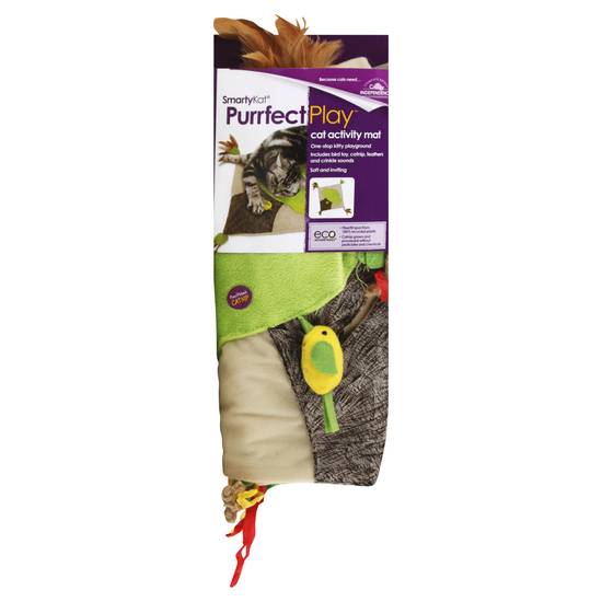 SmartyKat Purrfect Play Activity Mat Catnip Cat Toy 