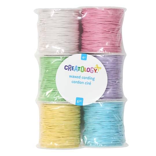 1Mm Pastel Waxed Cording Pack By Creatology