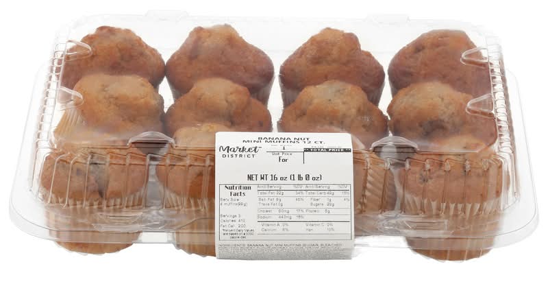 Market District Banana Nut Mini Muffins