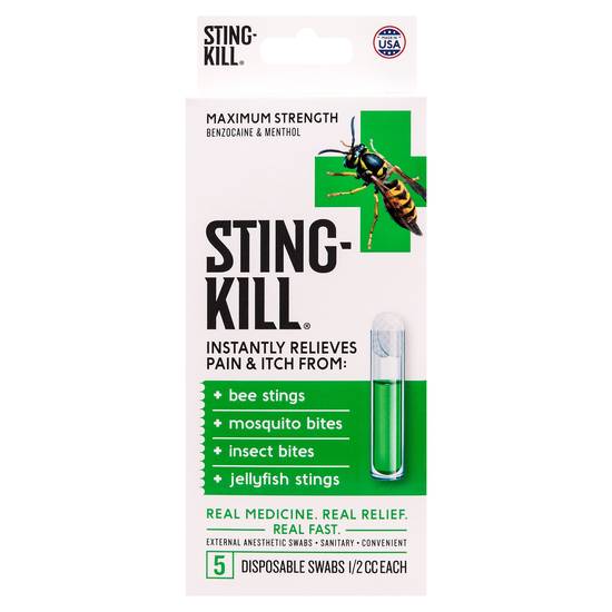 Sting-Kill External Maximum Strength Anesthetic Swabs(5 Ct)