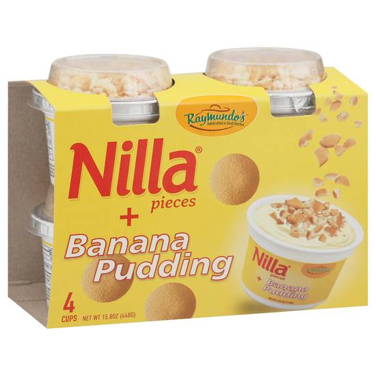 Raymundos Nilla Pieces + Banana Pudding Cups (4 ct)