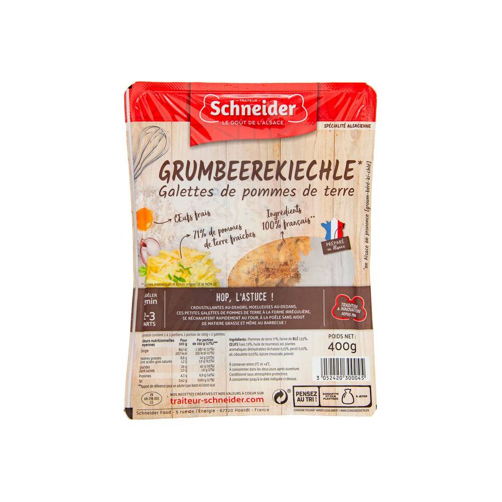 Schneider Brot - Galettes de pommes de terre (400g)