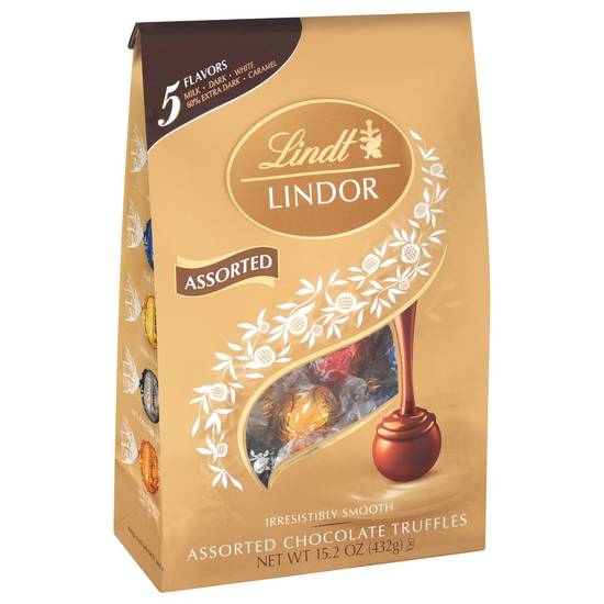 Lindt LINDOR Prestige Assorted Chocolate Truffles, 250-Gram Gift