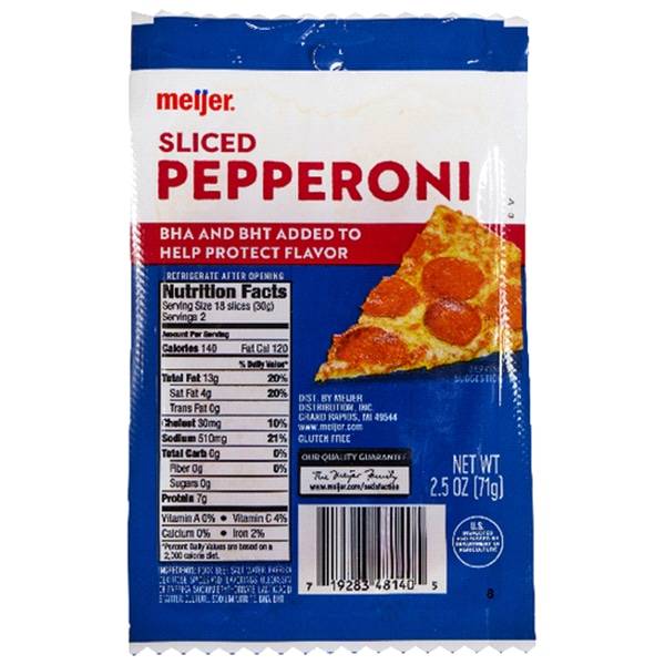 Meijer Sliced Pepperoni (2.5 oz)