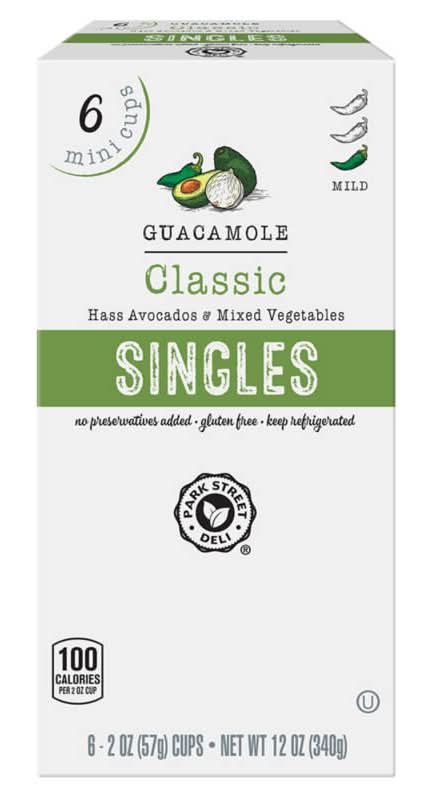 Park Street Deli Classic Single Guacamole - 6 Mini Cups