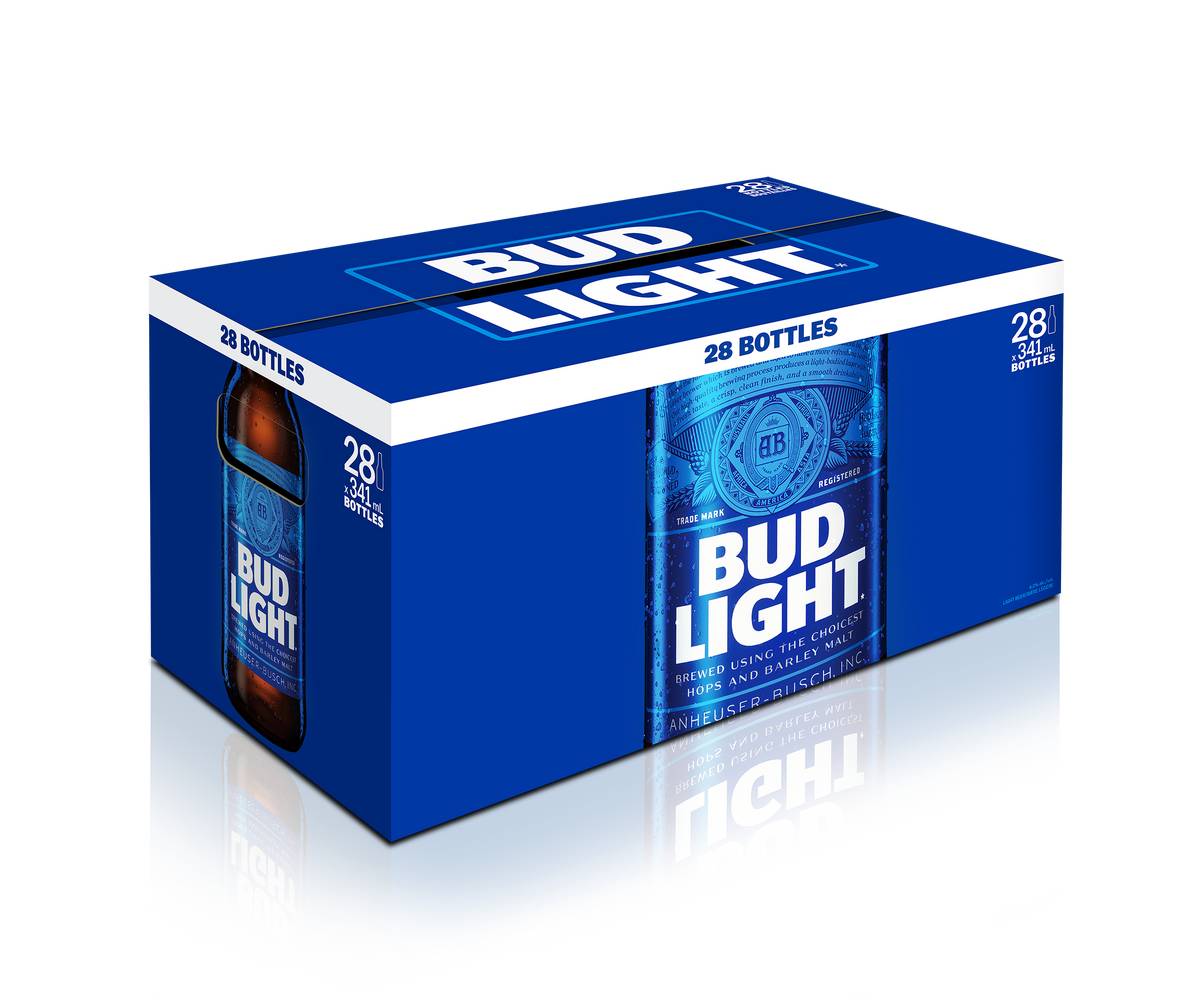 Bud Light  (28 Bottles, 341ml)