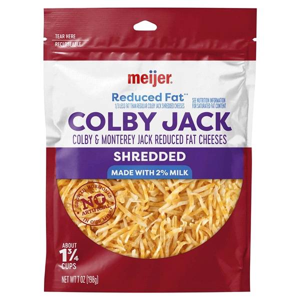 Meijer Shredded Reduced Fat Colby Jack Cheese (7 oz)