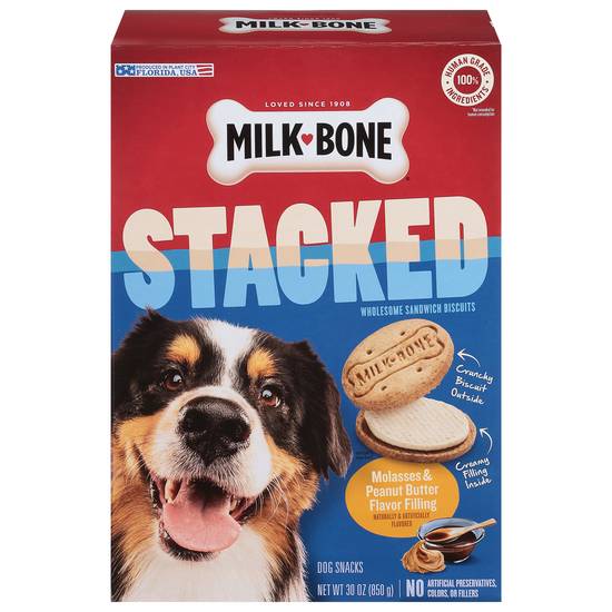 Milk-Bone Stacked Molasses & Peanut Butter Dog Biscuits (30 oz)