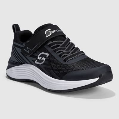 S Sport By Skechers Kids' Spencer Sneakers, 5, Black