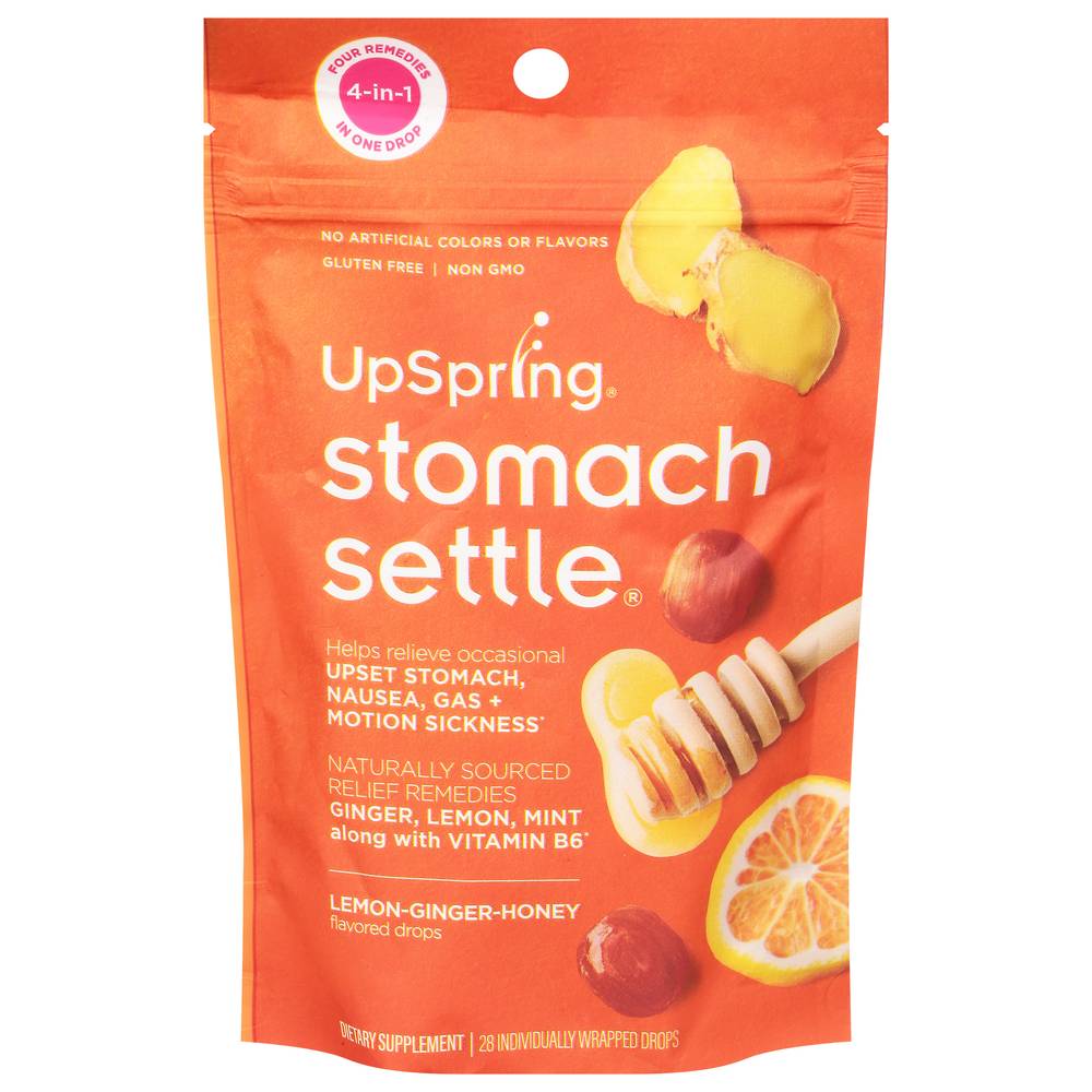 UpSpring Lemon-Ginger-Honey Drops Stomach Settle (4.8 oz)