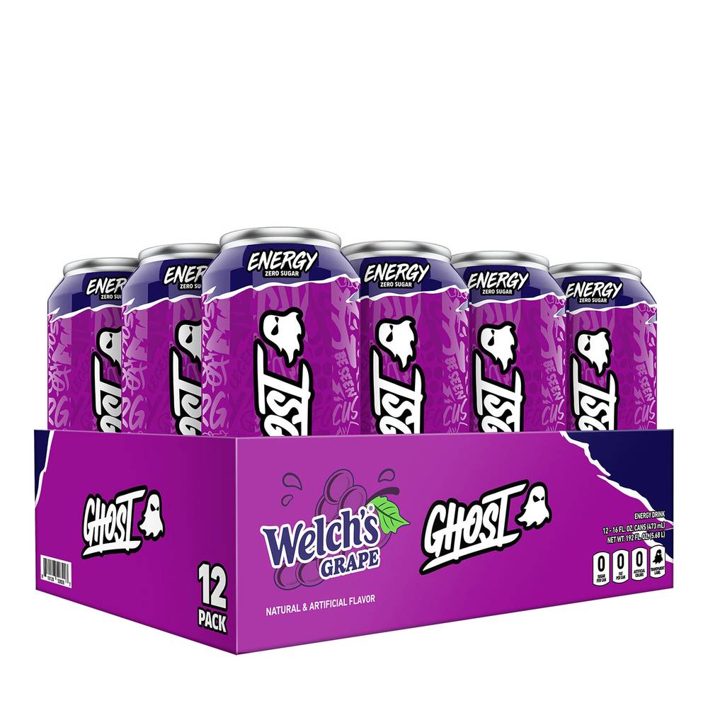 Ghost Zero Sugar Energy Drink (16 fl oz) (welch's grape)