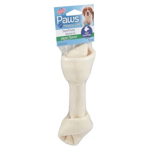 Paws Happy Life Plain Flavor Beefhide Bone For Dogs