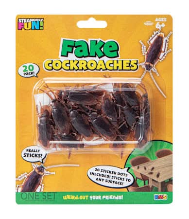 Strangely Fun! Fake Cockroaches 20-Pack