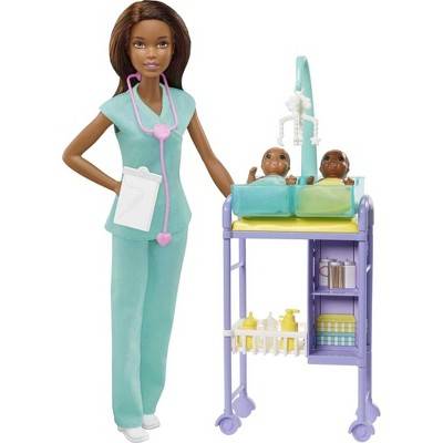 Barbie Baby Doctor Playset Brunette Doll