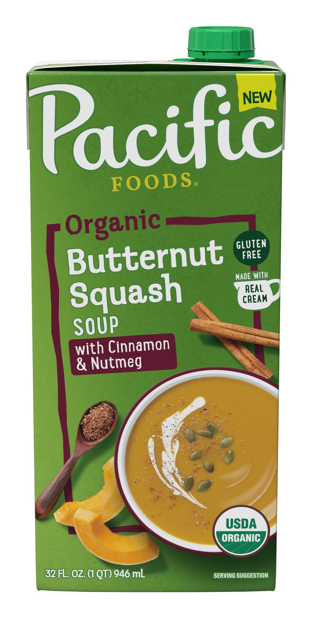 Pacific Foods Organic Butternut Squash Soup With Cinnamon and Nutmeg (32 fl oz)