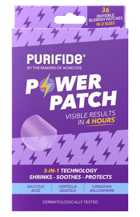 Purifide 18 x 13.5 mm, Power Patch Invisible Blemish Patches (36 pack)