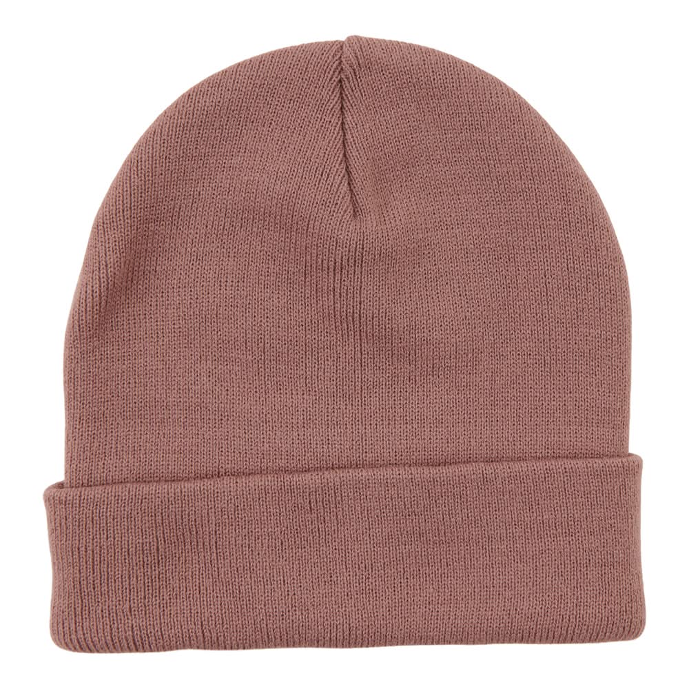 Women's Solid Basic Beanie (OS, Grape)