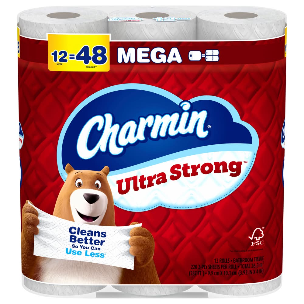Charmin Ultra Strong Toilet Paper Mega Rolls (12 ct)