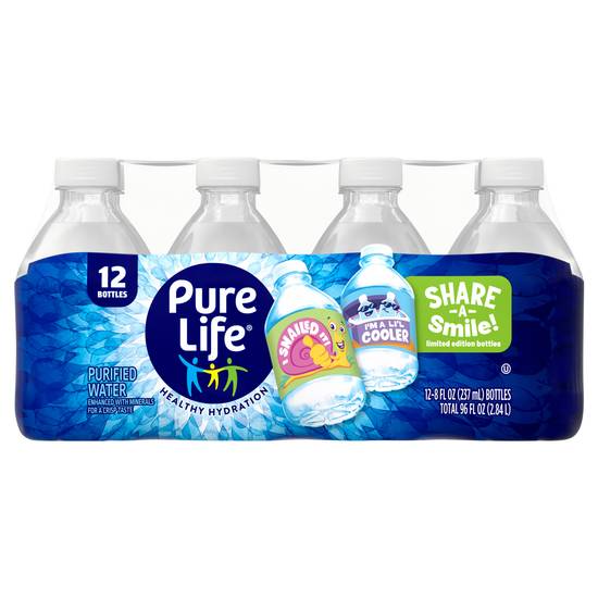 Pure Life Nestle Purified Water (12 x 8 fl oz)