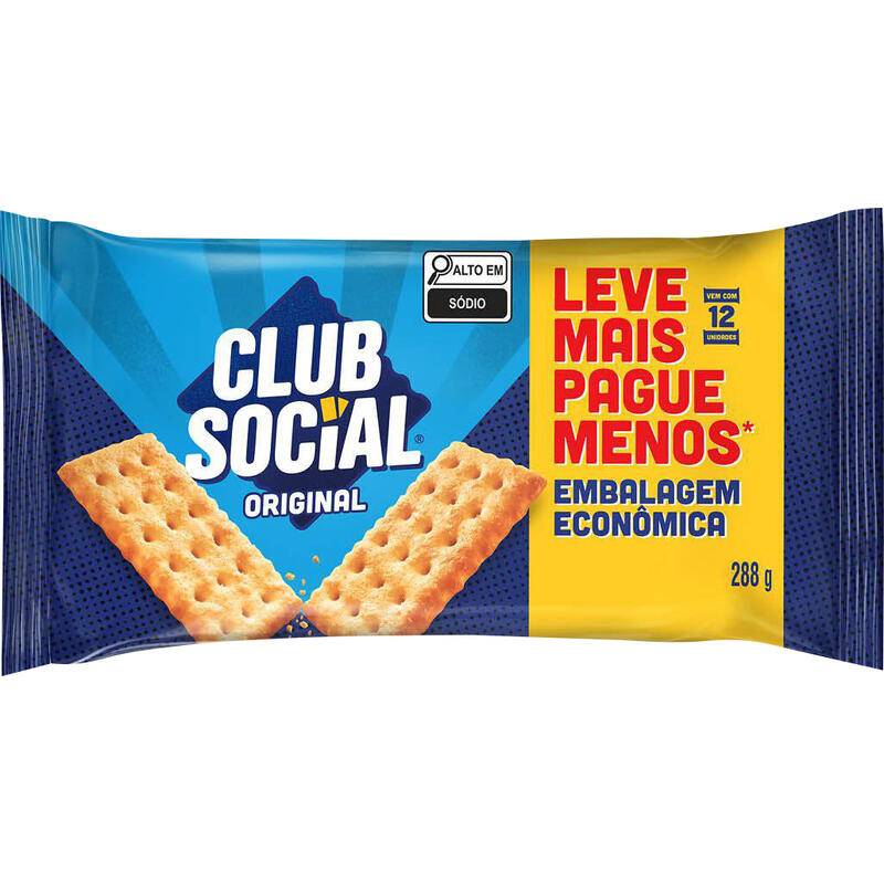 Club social biscoito salgado original (288 g)