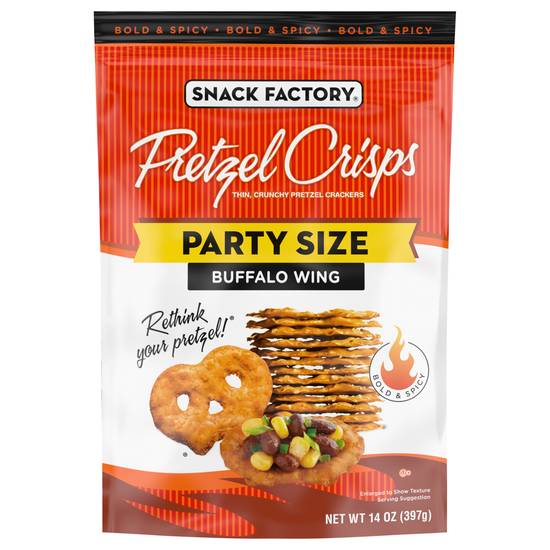 Snack Factory Pretzel Crisps Buffalo Wing Party Size (14 oz)
