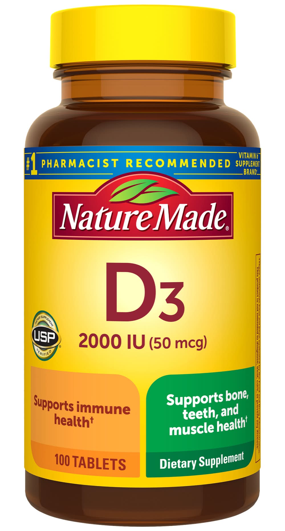 Nature Made Vitamin D3 50 Mcg Tablets (1.6 oz)