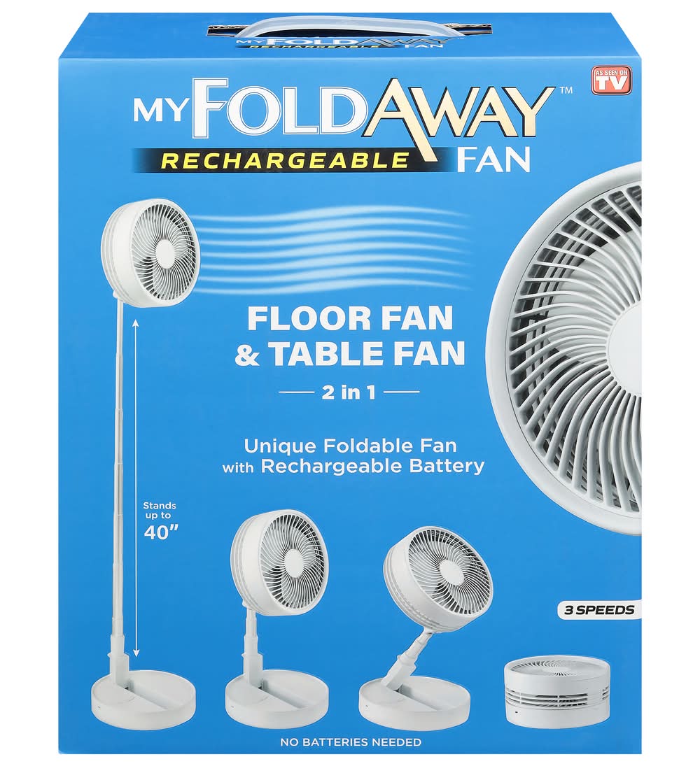 My Fold Away Rechargeable Fan