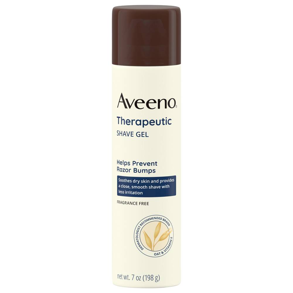 Aveeno Therapeutic Shave Gel With Oat For Sensitive Skin