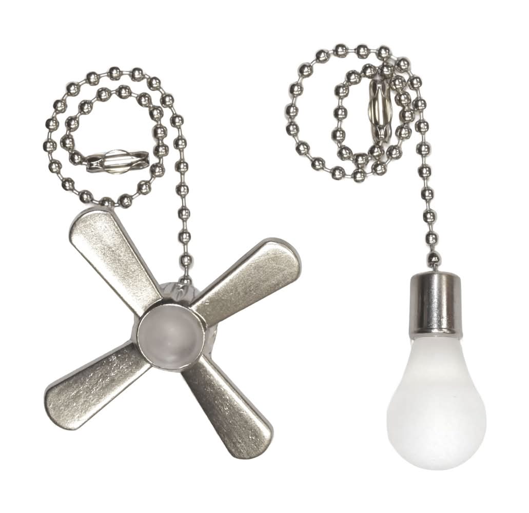 Harbor Breeze 7.0-in Silver Pull chain