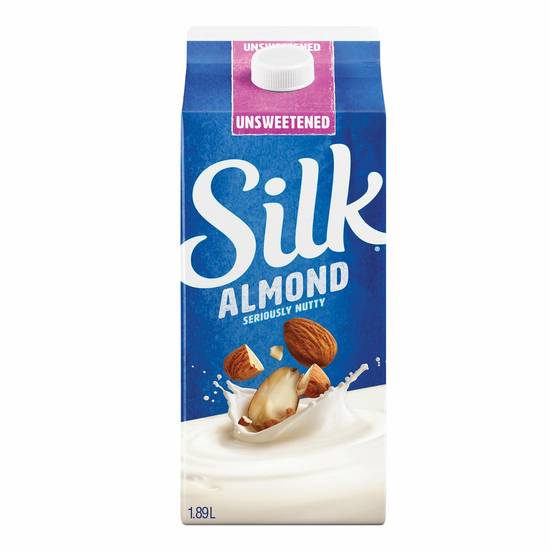 Silk · Almond beverage dairy-free unsweetened original (1.89 L)