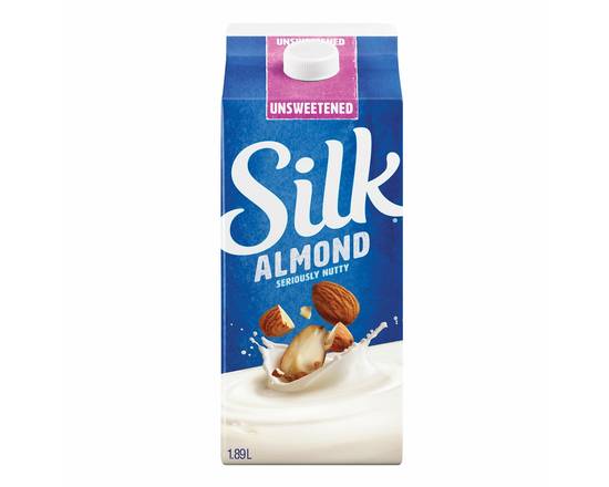 Silk · Boisson aux amandes enrichie non sucrée (1,89 L) - Almond beverage dairy-free unsweetened original (1.89 L)