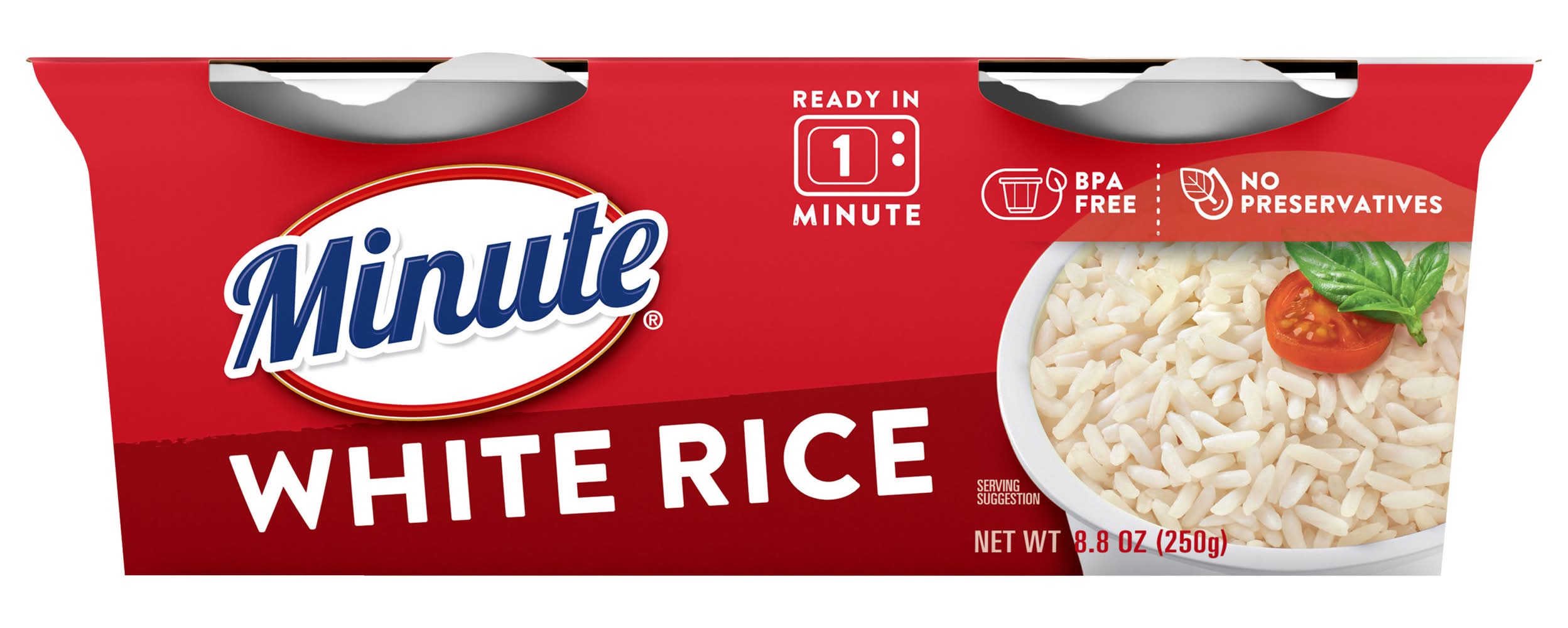 Minute Ready To Serve White Rice Cups (8.8 oz, 2 ct)