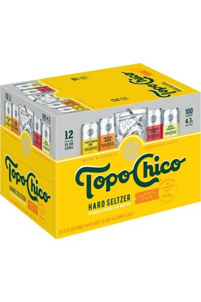 Topo Chico Spiked Sparkling Water Variety pack Hard Seltzer (12 ct, 12 fl oz)
