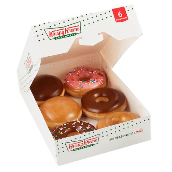 6 Count Classic Assorted Doughnuts