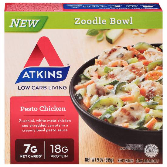 Atkins Pesto Chicken Zoodle Bowl