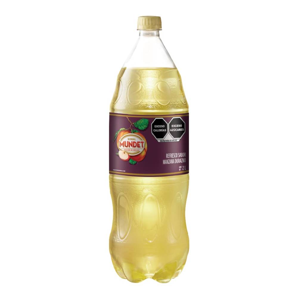 Sidral Mundet · Bebida refrescante, manzana-durazno (2 L)