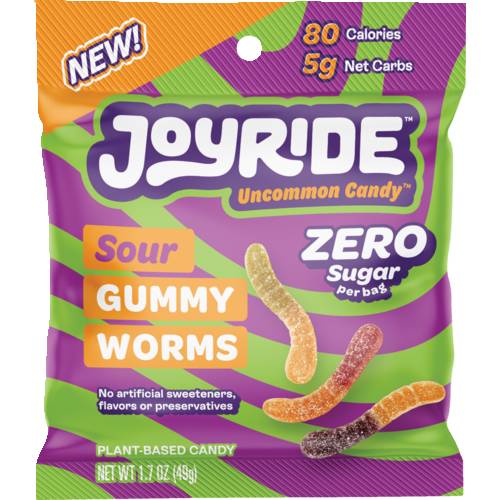 Joyride Sour Gummy Worms Zero Sugar