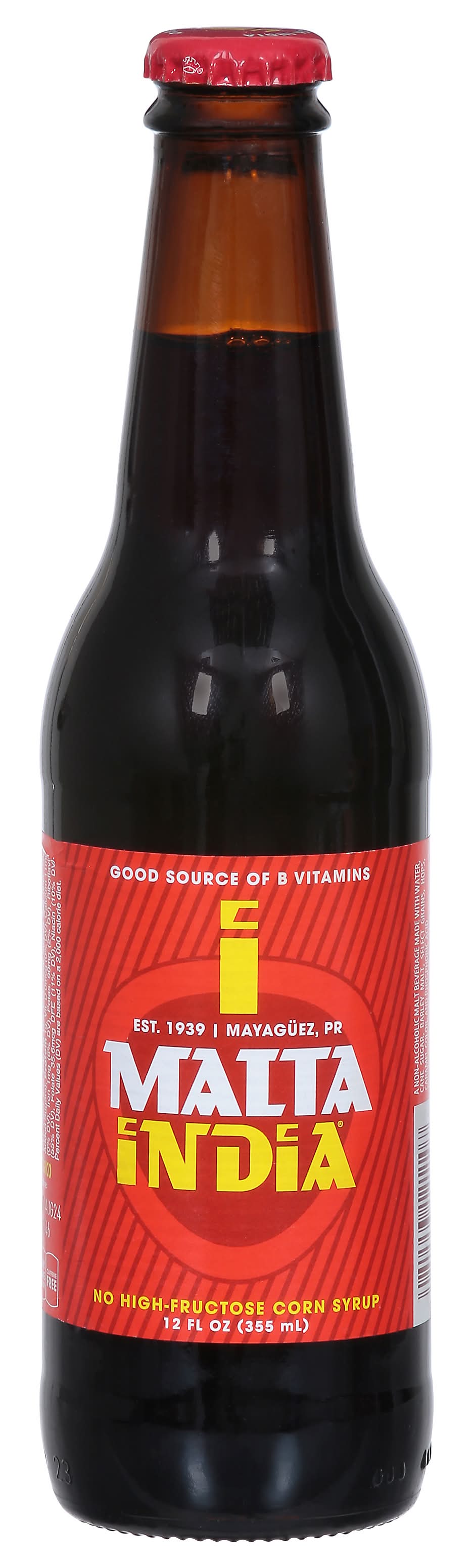 Malta India Non Alcoholic Malt Beverage Drink (12 fl oz)