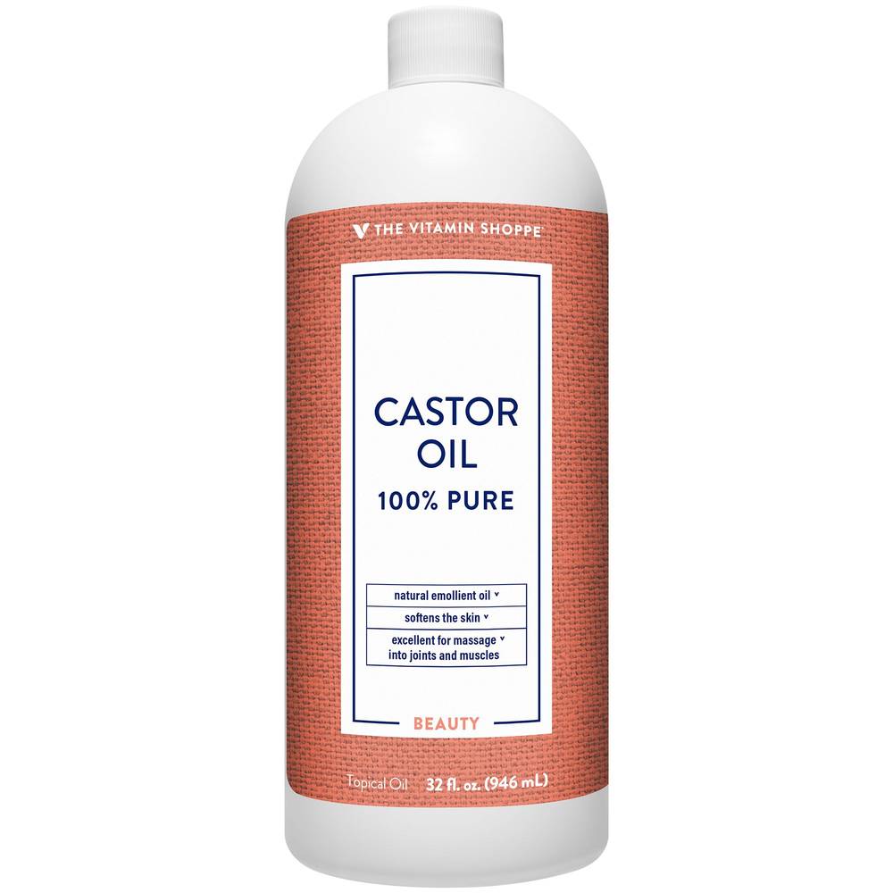 Castor Oil - 100% Pure Topical Massage Oil For Soft Skin - Soothes Joints & Muscles (32 Fl. Oz.)