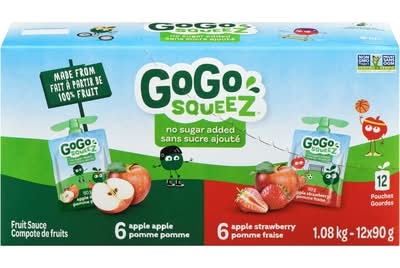 Gogo squeez compotes pomme - apple compotes (12 pièces) (fraise)