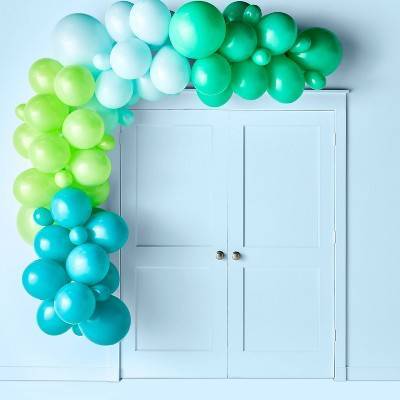 Spritz Ages 8+ Balloon Garland Arch, Large , Green-Blue (73 ct)