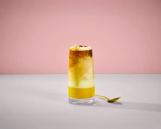 Saffron Iced Spanish Latte