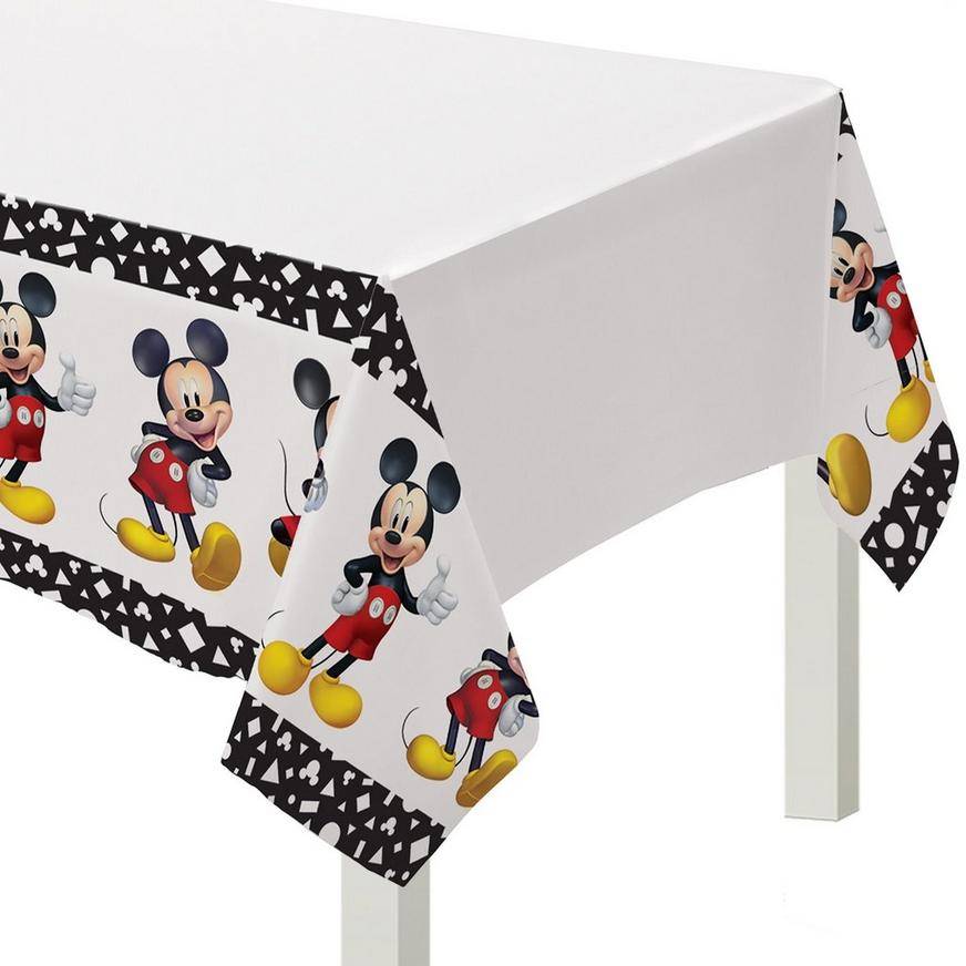 Party City Mickey Mouse Forever Table Cover (Male/54 x 96 inch/Multi)