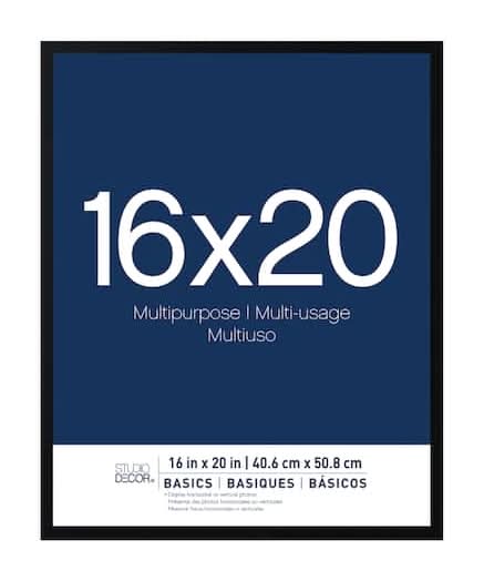 Studio Decor Basics Multipurpose Frame, 16x20 in, Black
