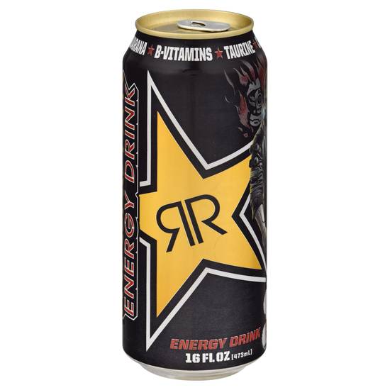 Rockstar Energy Drink (16 fl oz) (taurine-guarana)