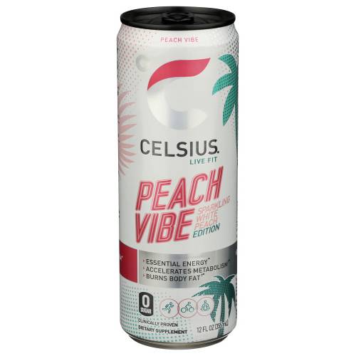 Celsius Peach Vibe Sparkling Energy Drink