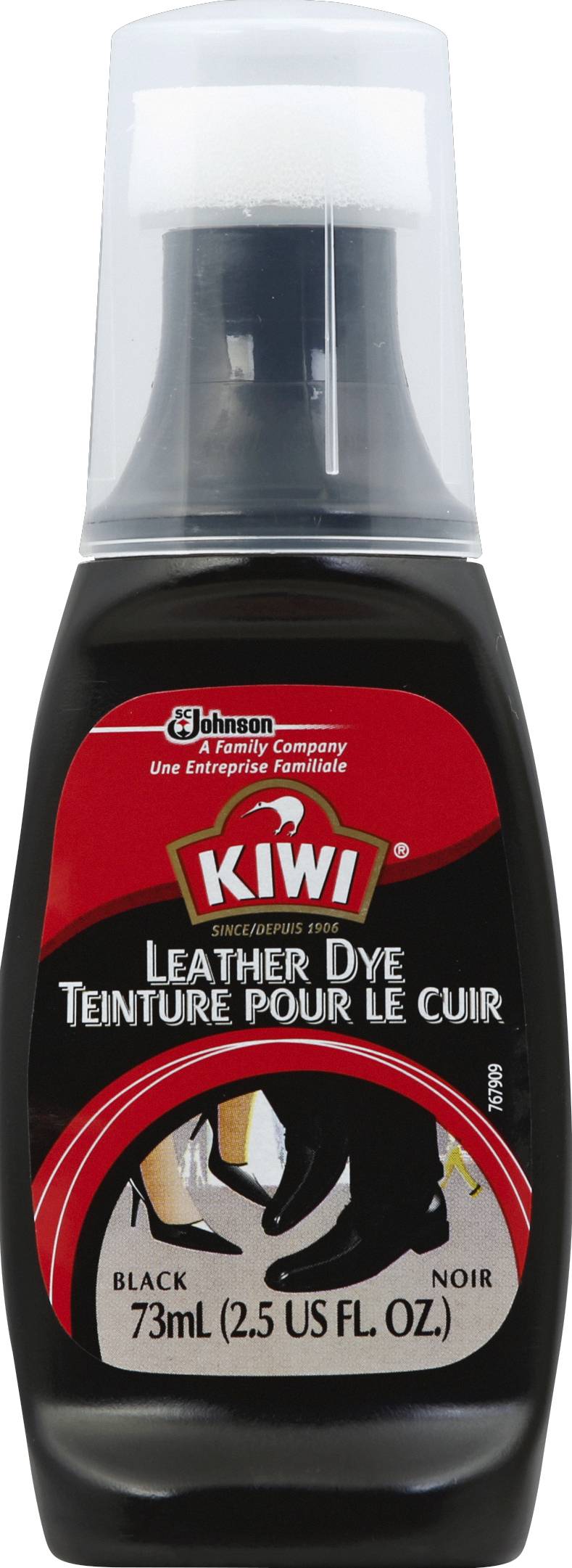 KIWI Black Leather Dye (2.5 fl oz)