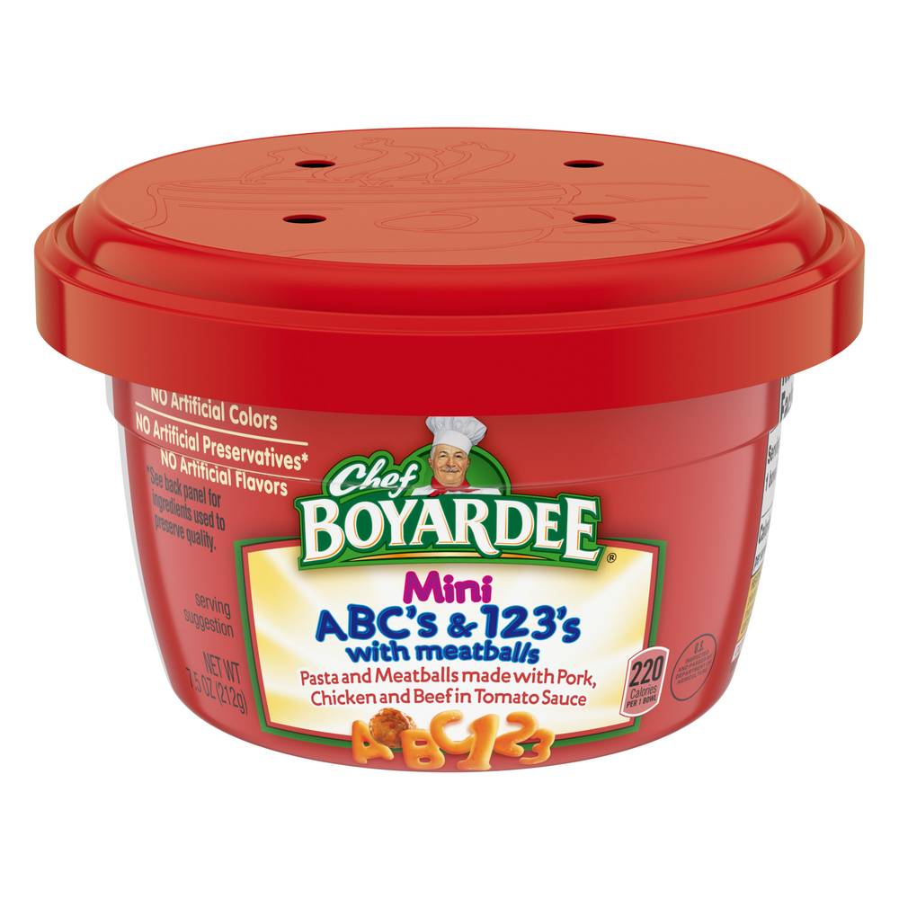 Chef Boyardee Mini Abc's & 123's With Meatballs