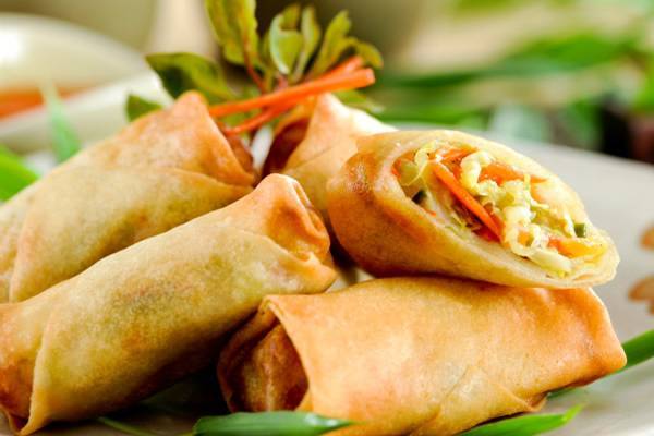 A5. Fried Veggie Spring Rolls (2)